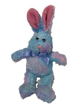 Galerie Bunny Rabbit Plush Easter Stuffed Animal Toy 9" Small Pastel Bow Spring